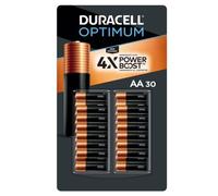 Duracell Optimum Coppertop AA Batteries with 4 x Power Boost Ingredients (Pack of 30)