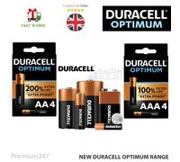 Duracell Optimum Ultra Power AA & AAA & C Alkaline Batteries LR03 LR6 Long Exp