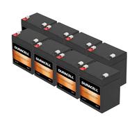 Duracell Original DR5-12 Valve Regulated Lead Battery (8 Pack) - 12V | 5Ah - Replaces NP5-12 | NP5-12T | LSLA5-12 | HSC12-5 | LP12-5.0