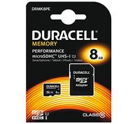 Duracell Performance 8 GB MicroSDHC Class 10 UHS-I Memory Card and MicroSDHC to SD Adapter Kit
