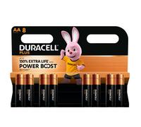 Duracell Batteries Plus Power Boost AA LR6 Alkaline Pack of 8