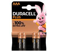 Duracell Plus 100% AAA 4pk (Pack of 20)