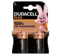 Duracell Plus 100% C 2pk (Pack of 10)