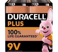 Duracell Plus 9V Alkaline Batteries MN1604 6LR61 Long Lasting Power