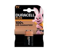 Duracell Plus 9V Alkaline Batteries (Pack 1) MN1604B1PLUS