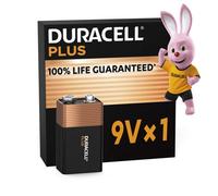 Duracell Plus 9V Alkaline Battery Single
