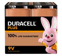 Duracell Plus 9V Batteries, Pack Of 4