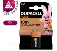 Duracell Plus 9V Size Alkaline Battery Power For All Device│MN1604│10 Pack│InUK