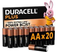 DURACELL Plus AA Alkaline Batteries 20 Pack 1.5V, LR06