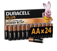 DURACELL Plus AA Batteries (24 Pack) - Alkaline Pack of 24, Packet 24