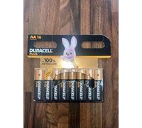 DURACELL PLUS POWER 100 ALKALINE BATTERY AA LR6 16 UNIT