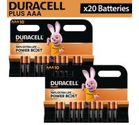 Duracell Plus AAA Alkaline Batteries 10 20 30 40 50 Pack Power Boost Extra Life