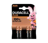 Duracell Plus AAA Alkaline Batteries (Pack 4) MN2400B4PLUS