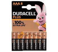 Duracell Plus AAA Alkaline Batteries (Pack 8) MN2400B8PLUS