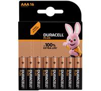 Duracell Plus AAA Alkaline Batteries - Pack of 16