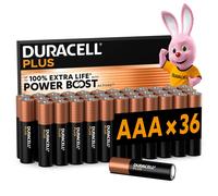 DURACELL Plus AAA Batteries (36 Pack) - Alkaline 1.5V - Pack of 36