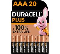 Duracell Plus AAA Batteries - 20 Pack