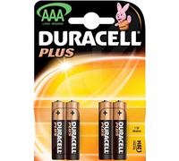 Duracell Plus Power Batteries AAA, Pack of 4