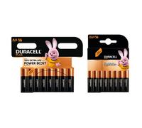 Duracell Plus Alkaline Batteries With Power Boost Actives - Pack Of 16X Aa & 16X Aaa
