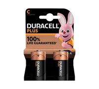 Duracell C Alkaline Batteries Plus Power MN1400 LR14 1.5V 2 Pieces