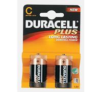 Duracell PLUS C batteries, PACK OF 2