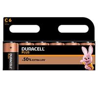 Duracell Plus C Batteries Pack of 6