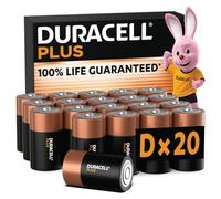 Duracell D Plus LR20 MN1300 D Size Alkaline Batteries – 6 (3x2 Blister Pack)
