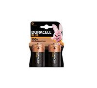 Duracell Plus D Battery Alkaline 100% Life (Pack of 2) 5009816