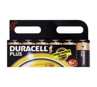 Duracell Plus MN1400 Alkaline C Batteries - 6-Pack