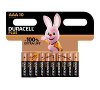 Duracell Plus MN2400+ AAA Alkaline Batteries 10 Per Card- Box of 12