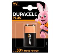 Duracell Plus Power, 9V, alkaline Alkaline 9V non-rechargeable battery
