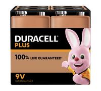 Duracell Plus 9V Alkaline Batteries - Pack of 4
