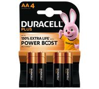 Duracell AA Cell Plus with Power Boost Batteries (Pack 4)