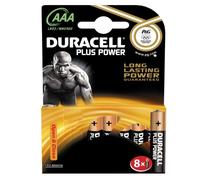 Duracell AAA Plus Power Battery - 8 Pack (Model No. MN2400B8PP)