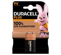 Duracell | Plus Power Alkaline Batteries | 9V PP3 | Supplies dependable, long-lasting power for commercial smoke detectors, test equipment, and essential catering devices.