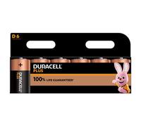 Duracell Plus Power Alkaline D Batteries, Pack Of 6