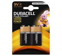 Duracell Plus Power Alkaline Pack of 2 9V Battery