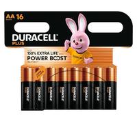 Duracell Plus AA Battery Alkaline 150% Extra Life Power Boost (Pack of 16) 5009375+