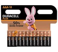 Duracell Plus Power DUR018938 AAA Batteries Pack of 8 + 4 - 12 Batteries