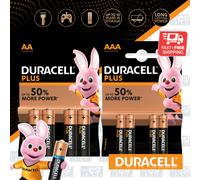 DURACELL Plus Power Simply AA AAA C D 9V Alkaline Batteries DURALOCK Long Expiry