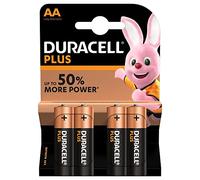 Duracell AA Alkaline Batteries Plus Power LR6 1.5V Pack of 4
