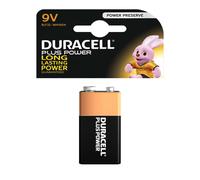 Duracell Power Plus 9V Alkaline Batteries LR61 MN1604 PP3 Battery 1 Pack