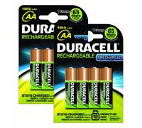 Duracell PreCharged Rechargeable 1950 mAh AA Batteries - 8-Pack