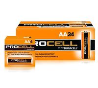 Duracell Procell AA 24 Pack PC1500BKD09 | For smoke detectors, digital locks, medical devices, trail cameras; 10-year shelf life; reliable from -4F to 129F