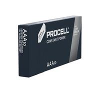 Duracell Battery Alkaline, Micro, AAA, LR03, 1.5 V Procell Constant, Retail Box (10 Pack), Multicoloured, 5000394149199
