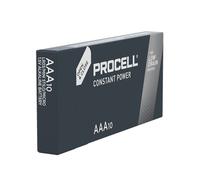 Duracell Battery Alkaline, Micro, AAA, LR03, 1.5 V Procell Constant, Retail Box (10 Pack), Multicoloured, 5000394149199