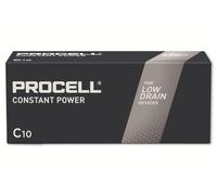 Duracell Procell Constant Power C 1.5V Battery (Pack of 10) | Provides dependable, long-lasting energy for commercial devices, ensuring steady performance in busy professional venues.