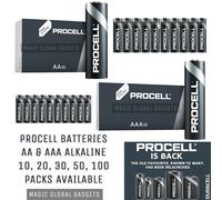40 x Duracell Industrial Procell Constant AAA Alkaline 1.5V MN2400 Batteries