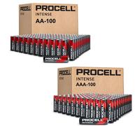 Duracell Procell INTENSE 100 x AA + 100 x AAA Batteries 1.5V WAS Industrial