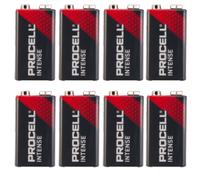 DURACELL PROCELL INTENSE 9V ALKALINE 6LR61 SMOKE ALARM MN1604 PP3 BATTERIES LOT